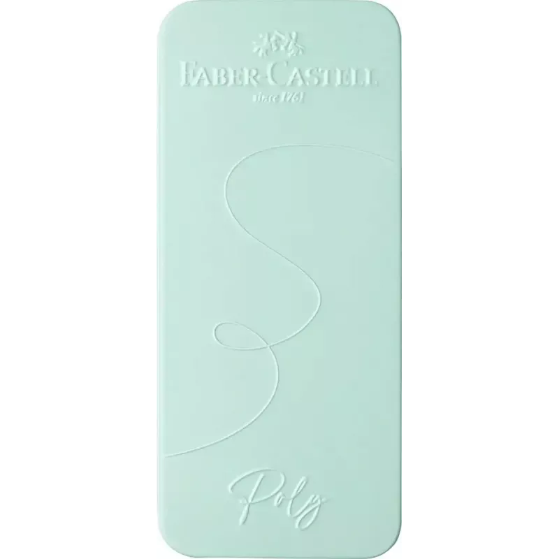 Pastapliiats ja täitesulepea Faber-Castell Poly Ball komplekt must helesinine 3 tk
