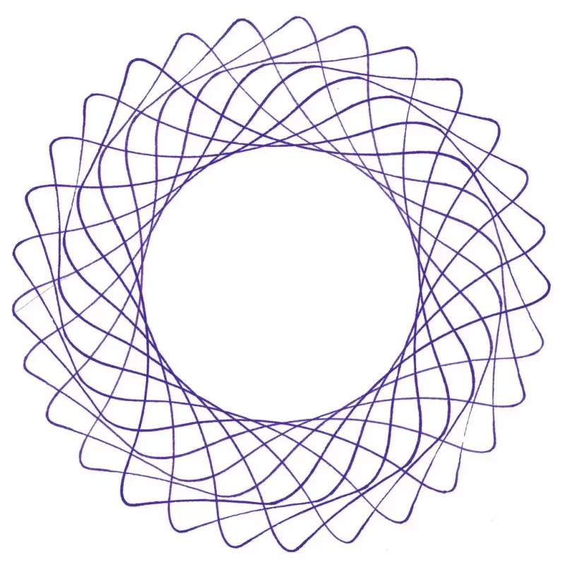 Laste spirograaf Ravensburger 297740 šablooni ja 2 markeriga, mitmevärviline, vanusele 6+