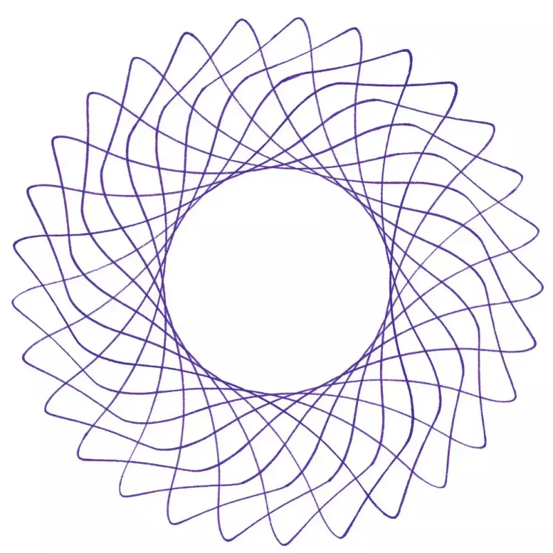 Laste spirograaf Ravensburger 297740 šablooni ja 2 markeriga, mitmevärviline, vanusele 6+