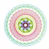 Laste spirograaf Ravensburger 297740 šablooni ja 2 markeriga, mitmevärviline, vanusele 6+