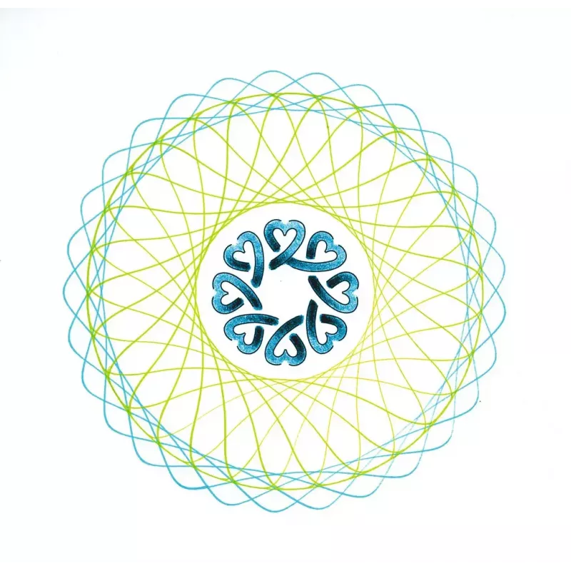 Laste spirograaf Ravensburger 297740 šablooni ja 2 markeriga, mitmevärviline, vanusele 6+