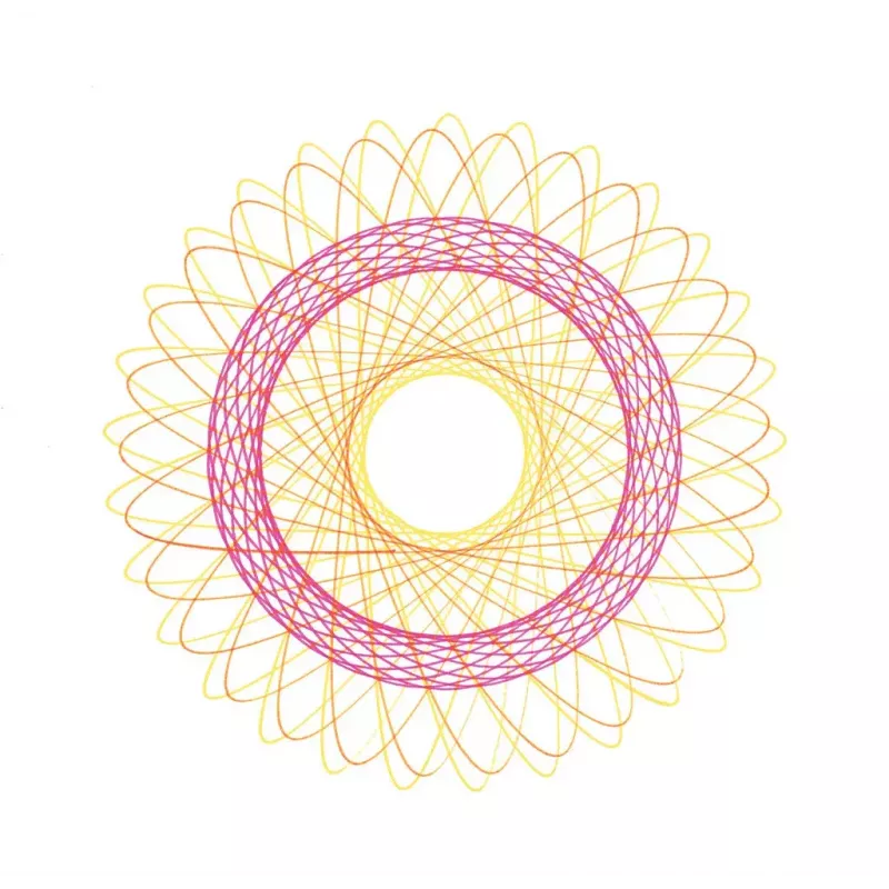 Laste spirograaf Ravensburger 297740 šablooni ja 2 markeriga, mitmevärviline, vanusele 6+