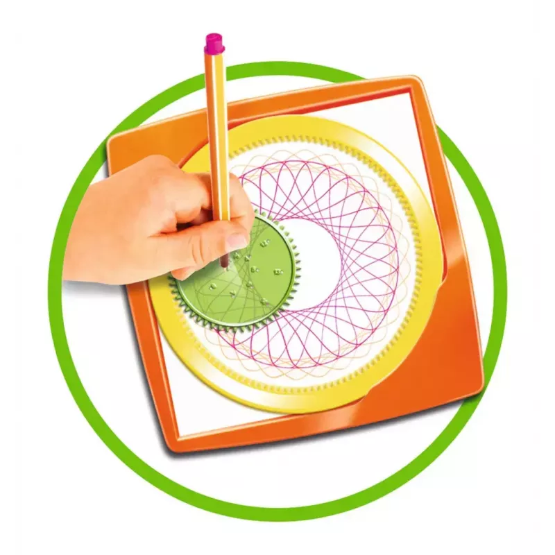 Laste spirograaf Ravensburger 297740 šablooni ja 2 markeriga, mitmevärviline, vanusele 6+