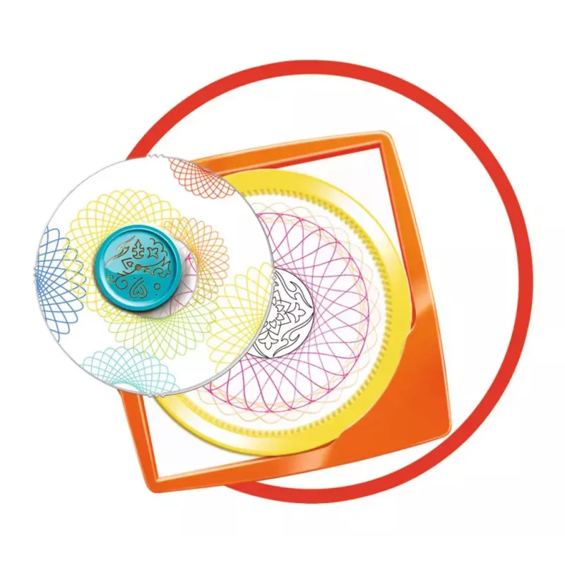 Laste spirograaf Ravensburger 297740 šablooni ja 2 markeriga, mitmevärviline, vanusele 6+