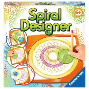 Laste spirograaf Ravensburger 297740 šablooni ja 2 markeriga, mitmevärviline, vanusele 6+