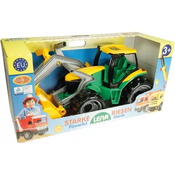 Traktor Lena GIGA TRUCKS ZL-02080 esilaaduri ja ekskavaatoriga