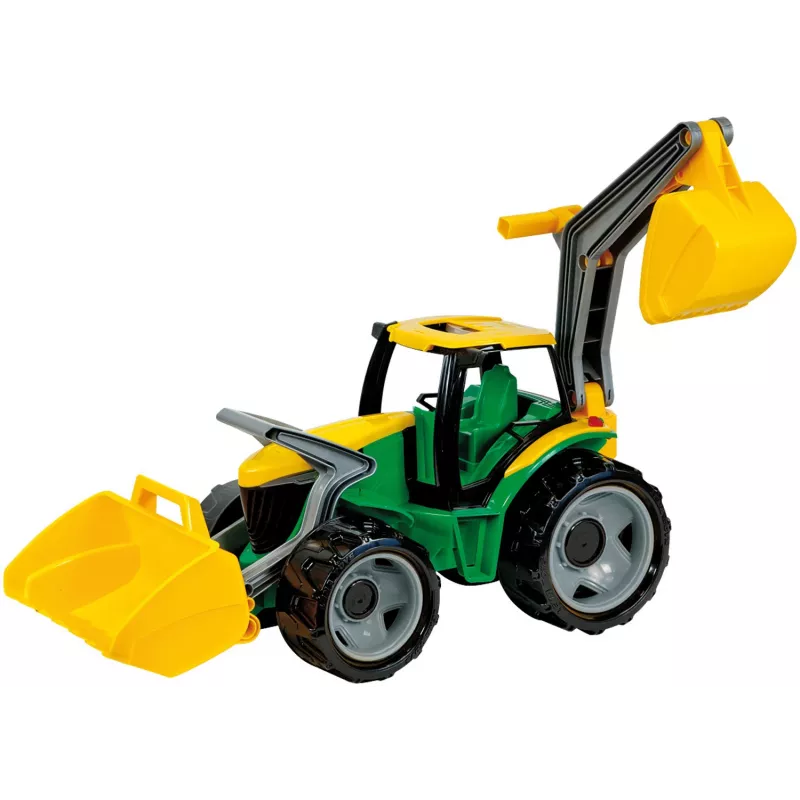Traktor Lena GIGA TRUCKS ZL-02080 esilaaduri ja ekskavaatoriga