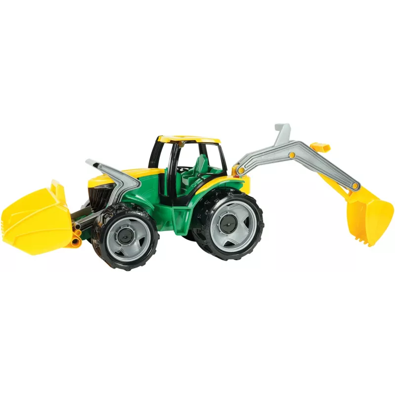 Traktor Lena GIGA TRUCKS ZL-02080 esilaaduri ja ekskavaatoriga
