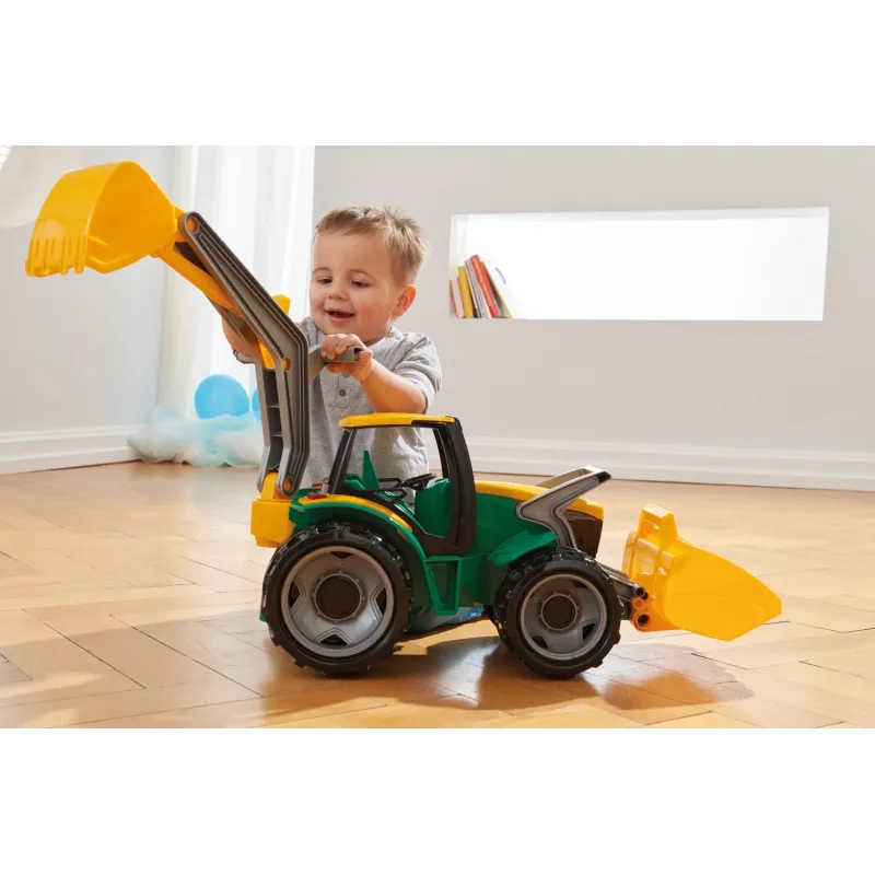 Traktor Lena GIGA TRUCKS ZL-02080 esilaaduri ja ekskavaatoriga