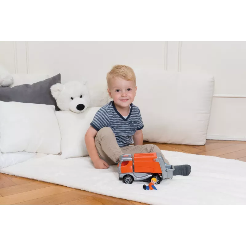 Lena Truckies Prügiauto, Veoauto, 2 a, Plastik, Hall, Oranž
