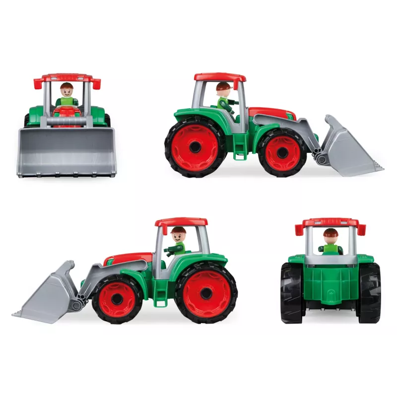 Mängutraktor koos heinahaagisega Lena Truxx 04428 avatud karp – plastist mängukomplekt