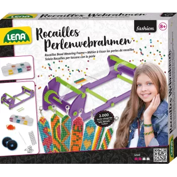 Helmekudumisraam Lena 42722 Rocailles — reguleeritav kõrgus, kerge kudumisraam