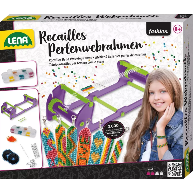 Helmekudumisraam Lena 42722 Rocailles — reguleeritav kõrgus, kerge kudumisraam