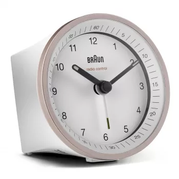 Braun BC07 kvartskell äratuskellaga roosa, valge