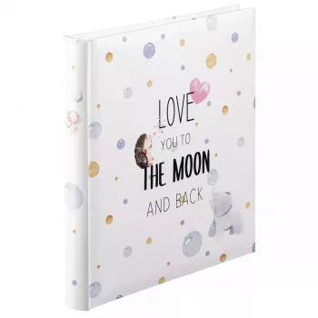 Hama To The Moon fotoalbum Must, Sinine, Roosa, Valge, Kollane 300 lehte 10 x 15 cm