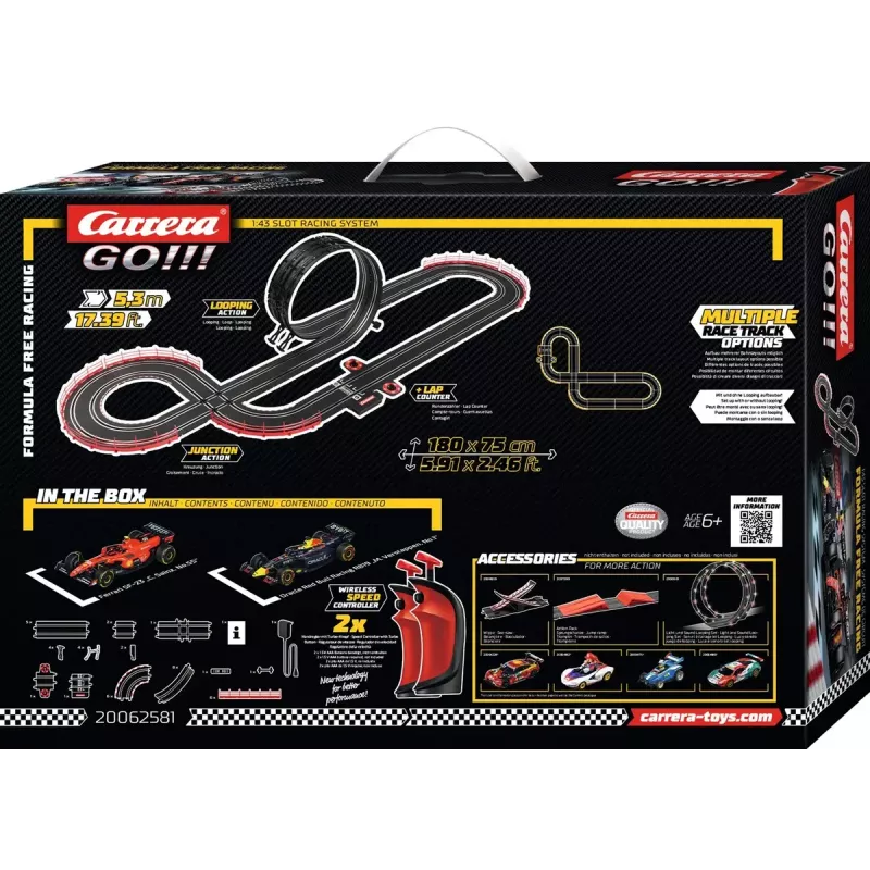 Slotiauto komplekt CARRERA GO!!! Racetrack Formula Free Racing juhtmevaba 20062581
