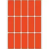 Mitmeotstarbelised sildid HERMA 2412 20x50 mm punane paber matt käsikirjaga