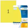 Etiketid HERMA Neon A4 210x297 mm helendav kollane paber matt 20 tk