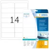 Ümberkleepitavad aadressisildid HERMA 99,1x38,1 mm valged 350 tk
