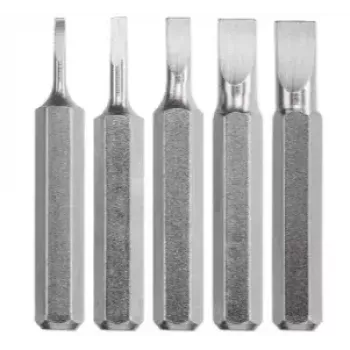 Kruvikeeramisotsakute komplekt KWB 128540 — 5 tk, lamedad otsad, 28 mm