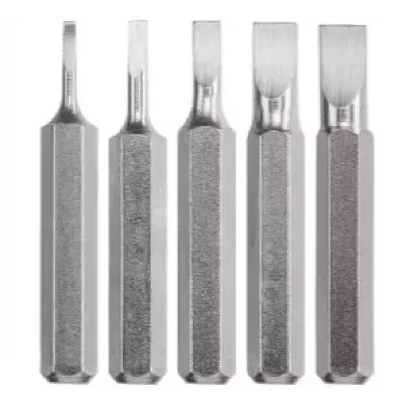 Kruvikeeramisotsakute komplekt KWB 128540 — 5 tk, lamedad otsad, 28 mm