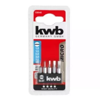 Kruvikeeramisotsakute komplekt KWB 128540 — 5 tk, lamedad otsad, 28 mm