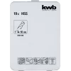 Puurikomplekt KWB 421856 19 tk keerupuurid 1,0 - 10 mm