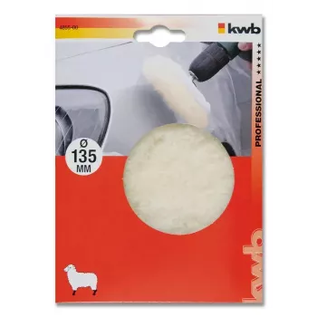 Poleerimiskäsn KWB 485500 — poleerimistald, tööläbimõõt 13,5 cm, valge