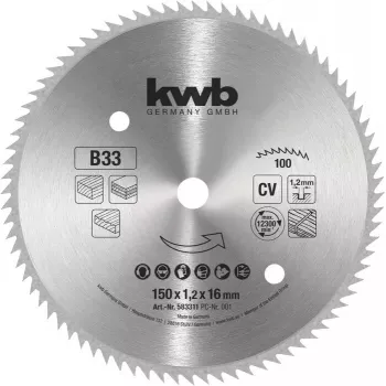 Ketassaeketas KWB 583311 250mm 40 hammast