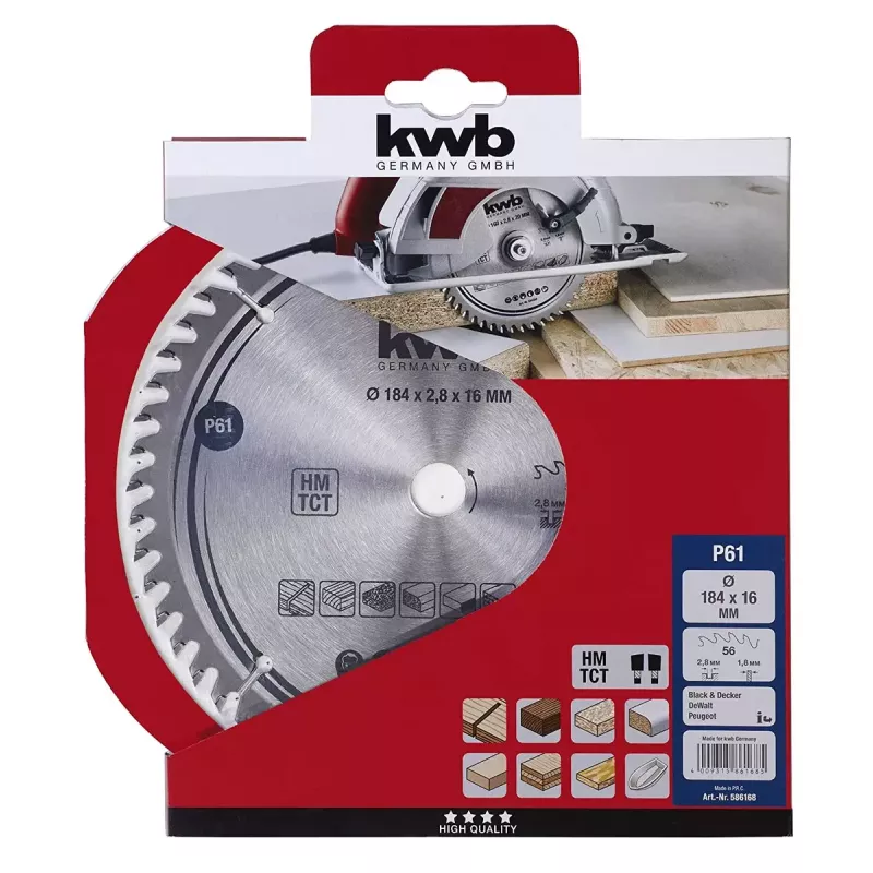 Ketasaeleht KWB 586168 volframkarbiidist otsikuga 1 tk