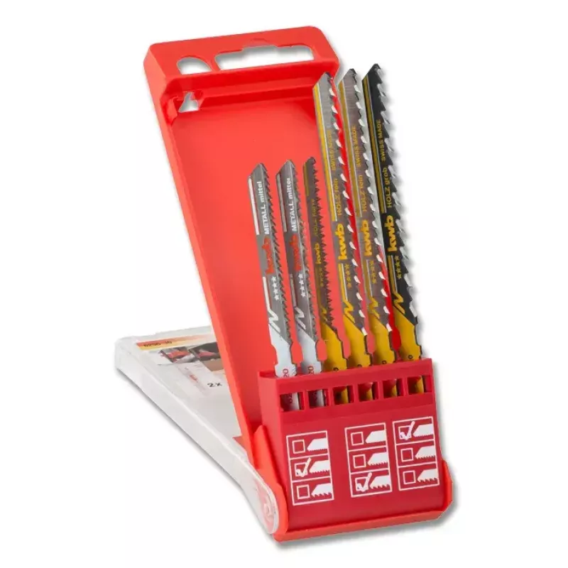 KWB 625620 puslelehekomplekt süsinikterasest ja kiirterasest, 6 tk