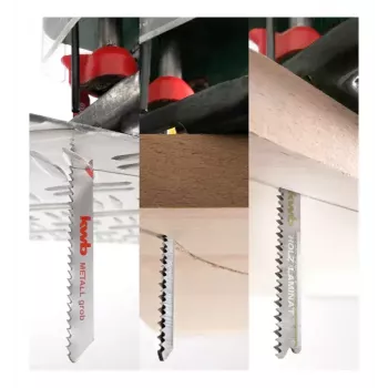 KWB 625620 puslelehekomplekt süsinikterasest ja kiirterasest, 6 tk