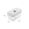 Toiduhoidik ZWILLING FRESH & SAVE Ristkülikukujuline 0,9 L, klaasnõu lukustatava plastkaantega, ahju-/mikrolaine-/külmikukindel