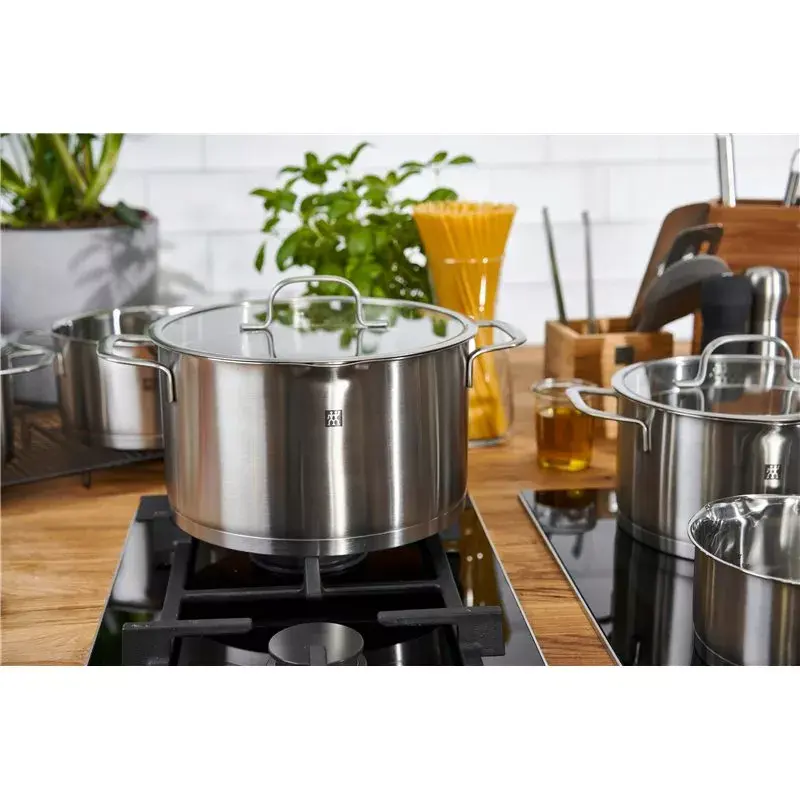 ZWILLING Multi Pot TrueFlow 66920-004-0 — roostevabast terasest pott klaaskaanega, nõudepesumasinakindel ja ahjukindel, sobib halogeenpliitidele