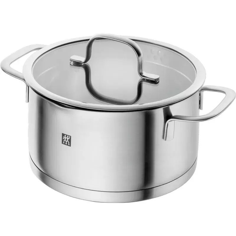 ZWILLING Multi Pot TrueFlow 66920-004-0 — roostevabast terasest pott klaaskaanega, nõudepesumasinakindel ja ahjukindel, sobib halogeenpliitidele