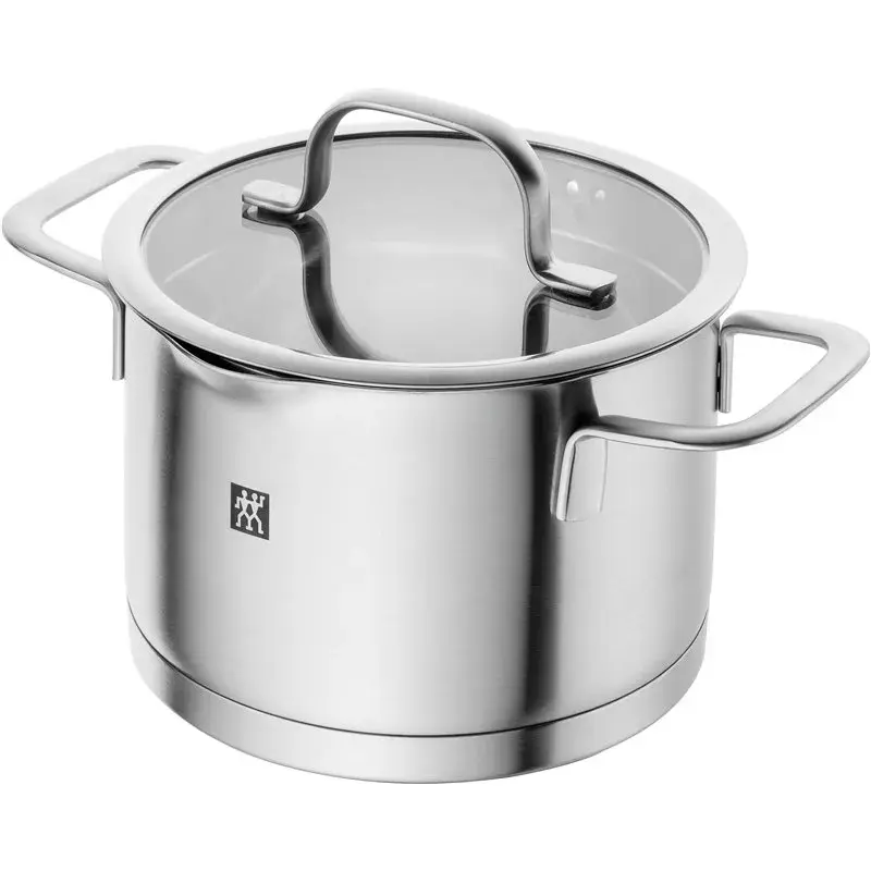 ZWILLING Multi Pot TrueFlow 66920-004-0 — roostevabast terasest pott klaaskaanega, nõudepesumasinakindel ja ahjukindel, sobib halogeenpliitidele