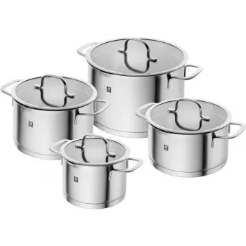 ZWILLING Multi Pot TrueFlow 66920-004-0 — roostevabast terasest pott klaaskaanega, nõudepesumasinakindel ja ahjukindel, sobib halogeenpliitidele