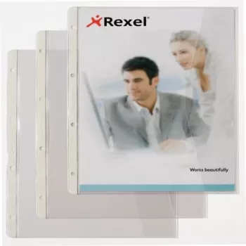 Rexel Document wallet with folding f, 210 x 297 mm (A4), Läbipaistev, 0.13 mm, 233 mm, 301 mm, 2 mm