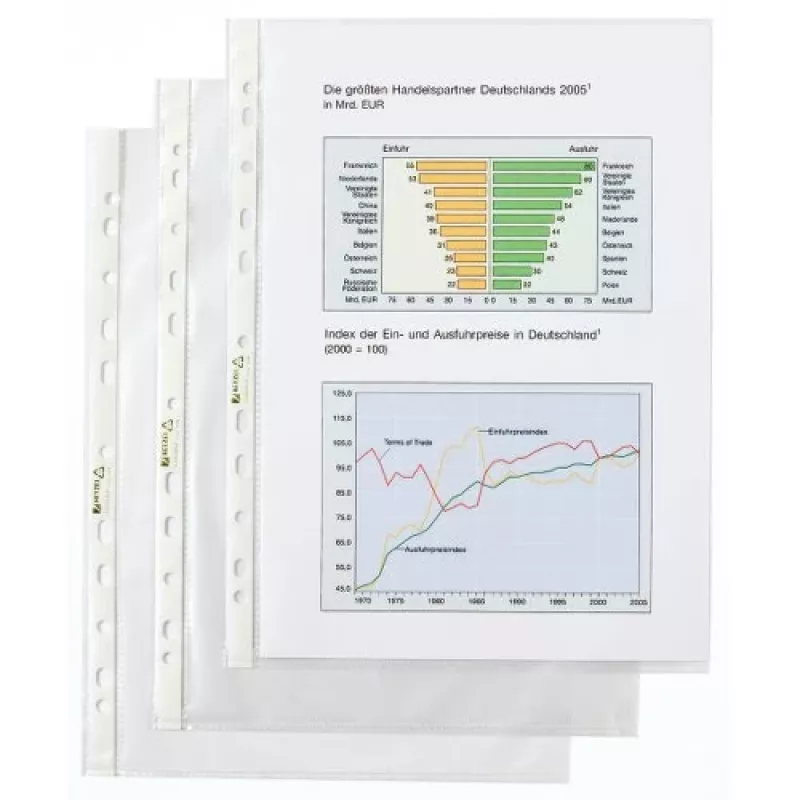 Rexel taskukotid - Premium kvaliteet, 210 x 297 mm (A4), Läbipaistev, Polüpropüleen (PP), Portreepilt, 10 tk