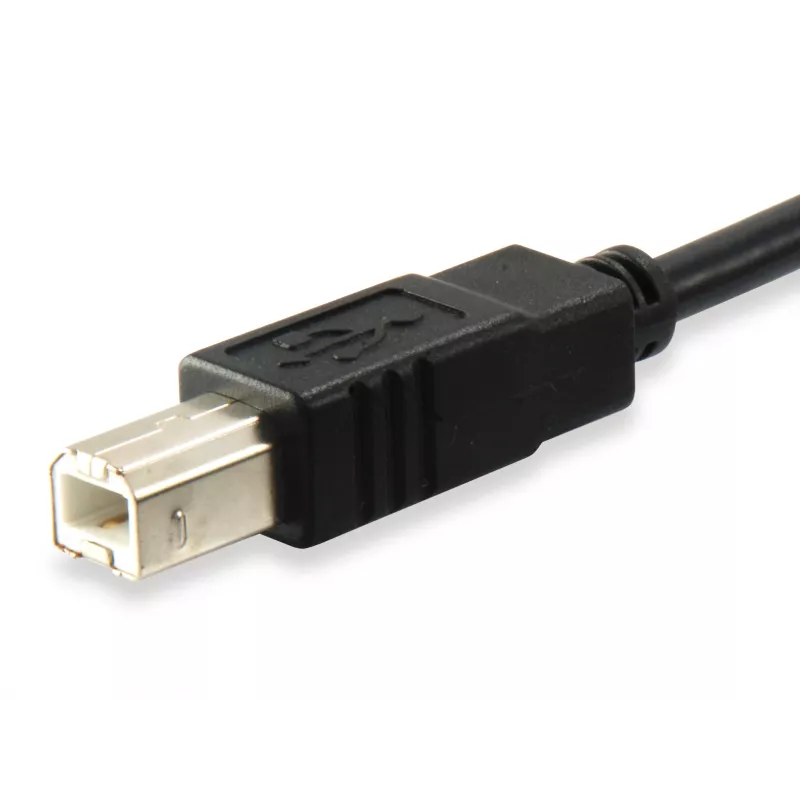 Equip USB 2.0 Type C - Type B kaabel, 1 m, USB B, USB C, USB 2.0, isane/isane, must