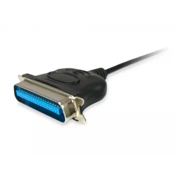 Equip USB-parallel adapterkaabel, must, USB A, Centronics 36, 60 g, 1 tk, 175 mm