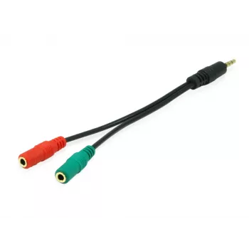 Equip 147943 helikaabel 1,5 m 2 x 3,5 mm 3,5 mm Must