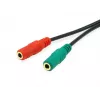 Equip 147943 helikaabel 1,5 m 2 x 3,5 mm 3,5 mm Must