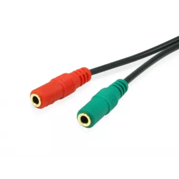Equip 147943 helikaabel 1,5 m 2 x 3,5 mm 3,5 mm Must