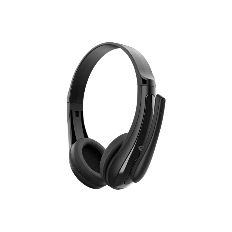 Juhtmega peakomplekt CONCEPTRONIC POLONA06B3T, stereo 3,5 mm, mürasummutusega mikrofon, supraauraalne, 20–20000 Hz, 1,8 m kaabel, must