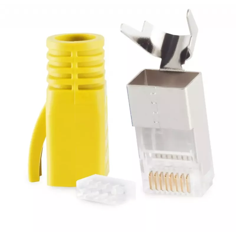 Juhtmepistik RJ-45 ShiverPeaks 72067-Y Kollane