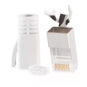 Juhtmepistik RJ-45 ShiverPeaks 72067-W Valge