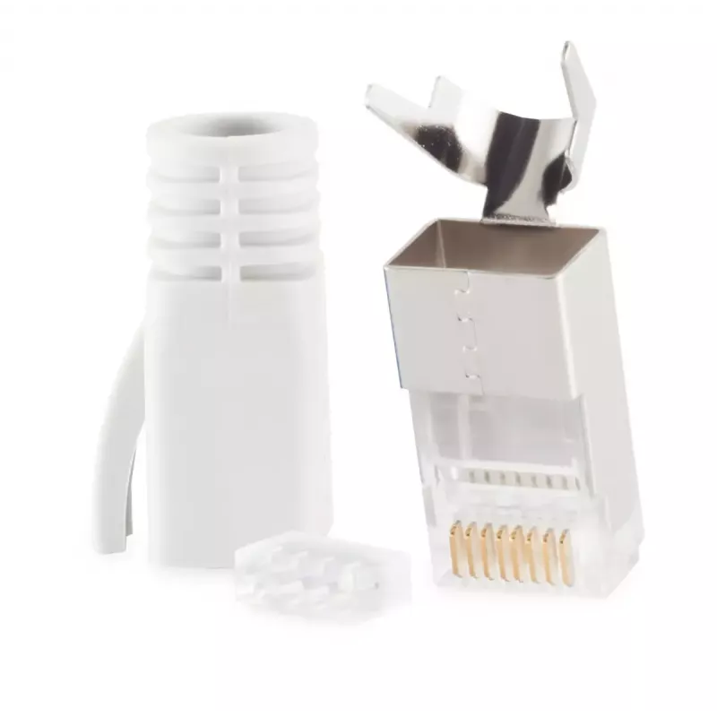 Juhtmepistik RJ-45 ShiverPeaks 72067-W Valge