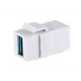 Keystone-moodul ShiverPeaks S/CONN 08-10042 Nurkne USB A Valge