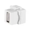 Keystone-moodul ShiverPeaks 08-10044 Lame Valge USB A